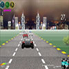 Course de voiture en ville