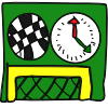 But de soccer contre le temps