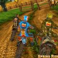 Moto-cross dans une ferme