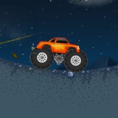 Monster truck dans la tempête